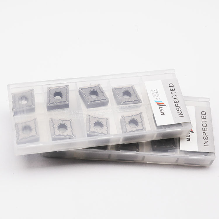 Yüksek Mukavemetli TiCN Esaslı Cermet Tornalama Uçları CNMG120408-MS1, Dış Tornalamada Aşınma Direnci için HRA92.5 Sertliğinde