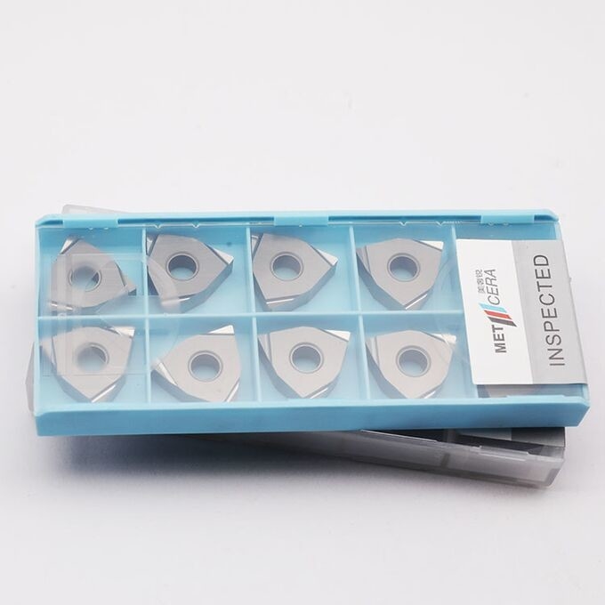 Fin Finishing PVD Coating CNC Cermet Insert For Machining Steel Turning Insert WNGG080404R-S