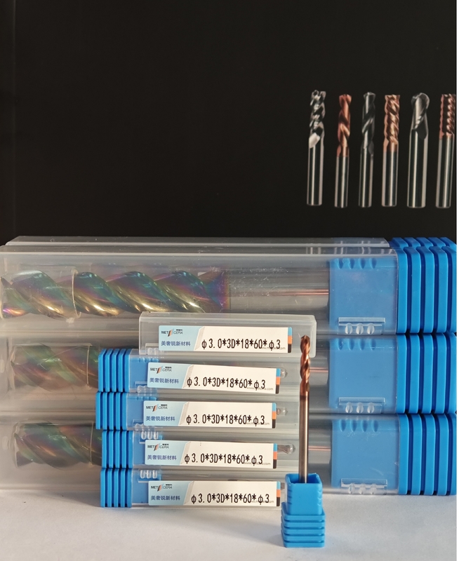 Karbid Kesme Aracı Kaplı 3D/5D G-Dışı Soğutucu Matkabı φ3.0 x 3D x 18 x 60 x φ3mm