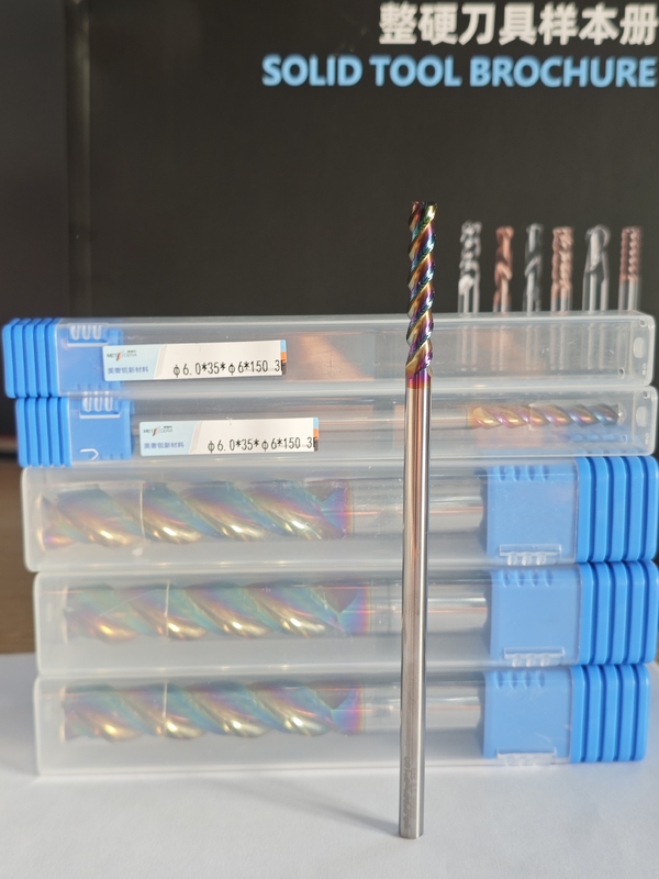 MAE PLUS Uzun Uzunluklu Karbüt Mühürü 3 Filit Çevrimsiz Metaller, Alüminyum ve Bakır İşleme Mühürü 6mm, Φ6.0x35x6Dx150mm