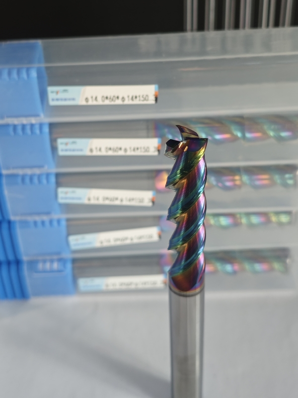 MAE PLUS Long Length Carbide EndMill for Nonferrous Metals Alüminyum ve Bakır İşleme Milyosu 14mm φ14.0 x 60 x φ14 x 150mm