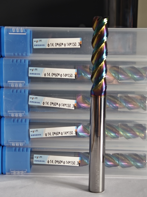 MAE PLUS Long Length Carbide EndMill for Nonferrous Metals Alüminyum ve Bakır İşleme Milyosu 14mm φ14.0 x 60 x φ14 x 150mm