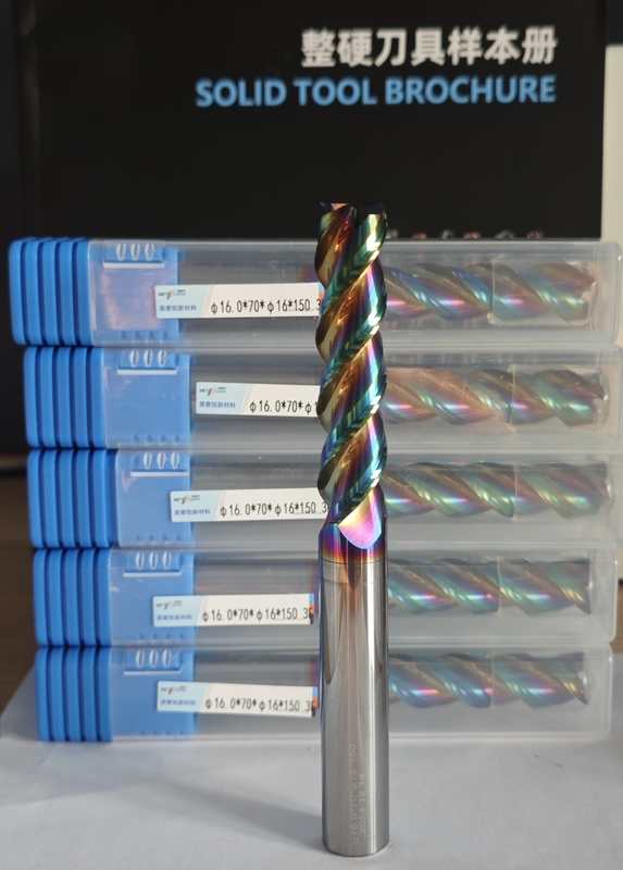 MAE PLUS Long Flute Carbide Mill for Nonferrous Metals Alüminyum ve Bakır İşleme 16mm φ16.0 x 70 x φ16 x 150mm