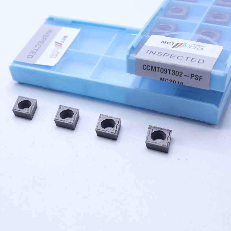 CCMT09T302 Metal Döner Döner Araçları, Metal Seramik Döner Araçları, Bitirme Çip kırıcı kesicisi için CNC Cermet Ekle