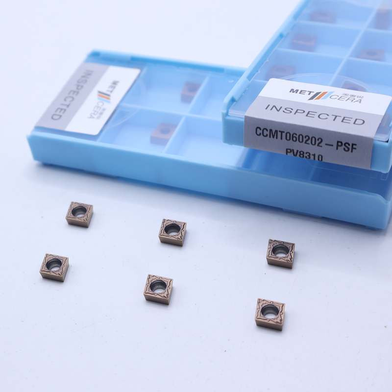 CCMT060202 Çelik ve alaşım kesiminin bitirilmesi için CNC Karbid Dönüştürme Girişleri, PVD kaplı Giriş, Dönüştürme Aracı için CCMT