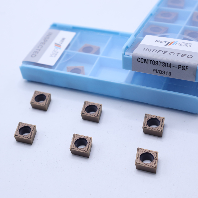 CCMT09T304 Çelik ve alaşım kesiminin bitirilmesi için CNC Karbid Dönüştürme Eklemeleri, PVD kaplı Eklemeler, Dönüştürme Aracı için CCMT
