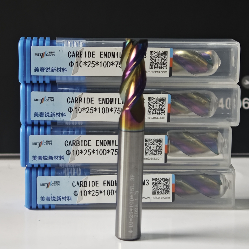 MAE PLUS Yüksek Performanslı CNC Son Mühür 3 Flüt Fermer olmayan metaller, Alüminyum ve Bakır İşleme Mühürü için Son Mühür 10mm, Φ10x25x10Dx75mm