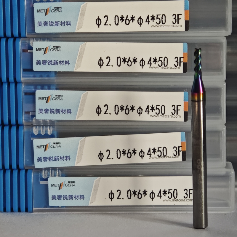 MAE PLUS 2mm Copper İşleme için Son Mill Φ2.0x6x4Dx50mm Ferrosuz Metal İşleme Mill
