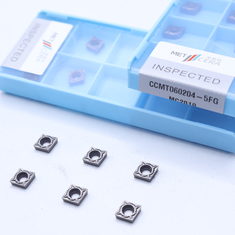 CNC Dönüştürme Yüksek Dirençli Girişler CCMT06-5FG CCMT09-5FG Dış ve İç Dönüştürme Girişleri