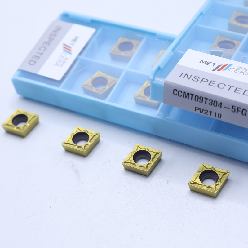 CNC Dönüştürme Yüksek Dirençli Girişler CCMT06-5FG CCMT09-5FG Dış ve İç Dönüştürme Girişleri