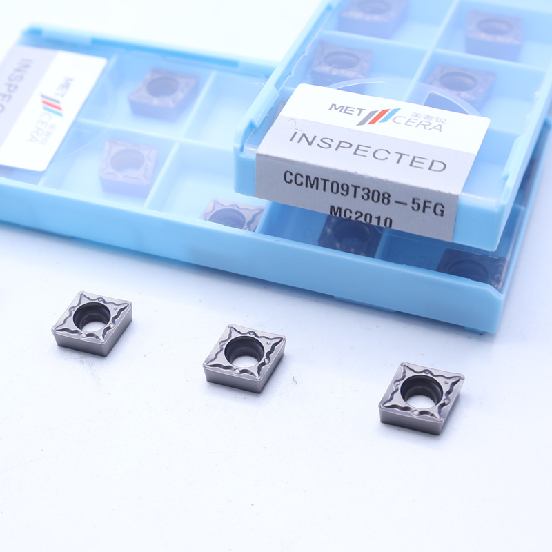 CNC Dönüştürme Yüksek Dirençli Girişler CCMT06-5FG CCMT09-5FG Dış ve İç Dönüştürme Girişleri
