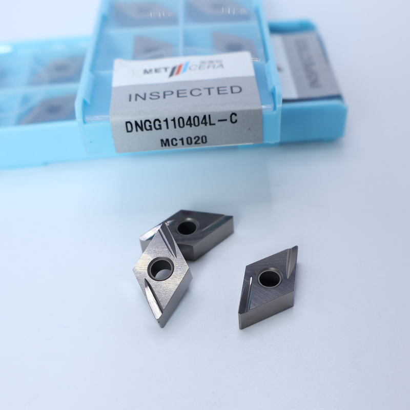 DNGG1104 DNGG11 Cermet CNC Cermet Dönüştürme Eklemeleri, C Dönüştürme Çip Kesicisi ile Dönüştürme Eklemeleri