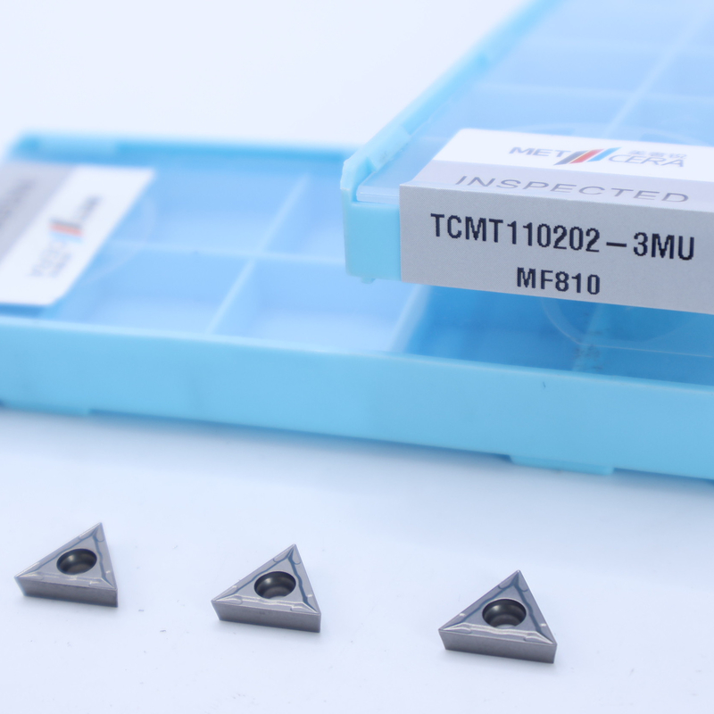Karbid Dönüştürme Ek TCMT09 TCMT11 TCMT16, 3MU yarı bitmiş çip kırıcı ile pozitif CNC Ek