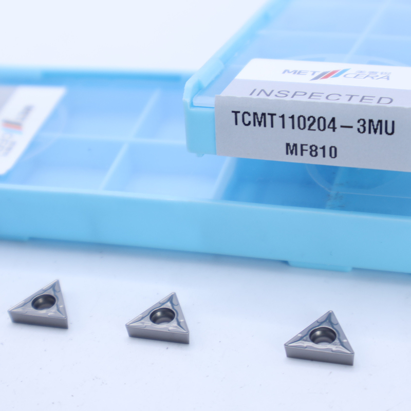 Karbid Dönüştürme Ek TCMT09 TCMT11 TCMT16, 3MU yarı bitmiş çip kırıcı ile pozitif CNC Ek