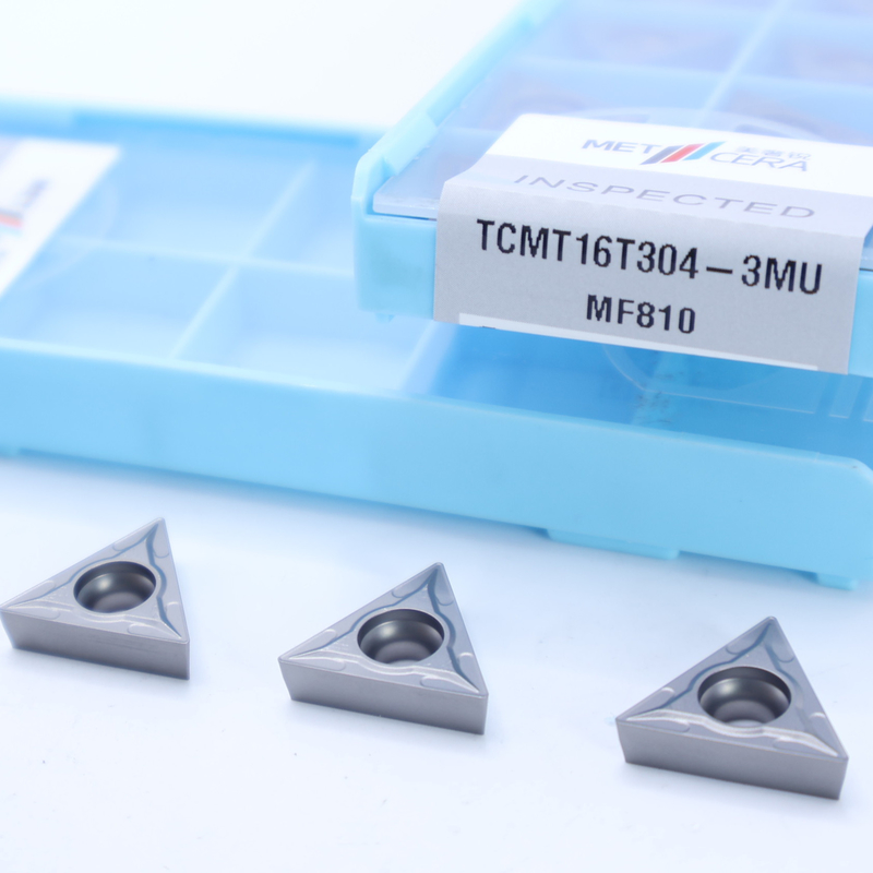 Karbid Dönüştürme Ek TCMT09 TCMT11 TCMT16, 3MU yarı bitmiş çip kırıcı ile pozitif CNC Ek