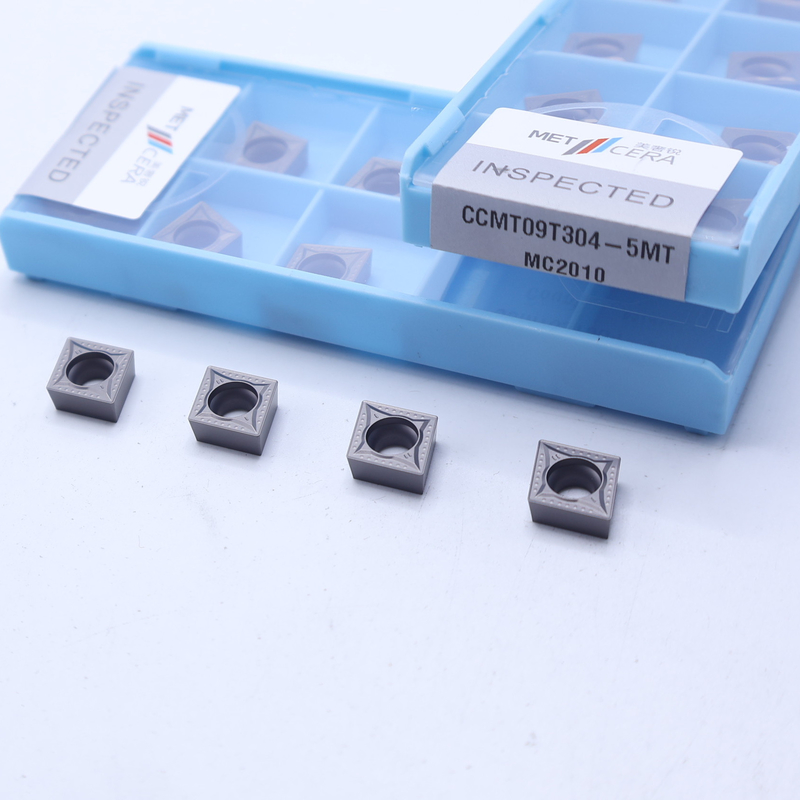 CCMT06 CCMT09 5MT yarı bitmiş çip kırıcıları ile pozitif CNC dönüştürme yerleştirmeleri, Cermet dönüştürme yerleştirmesi