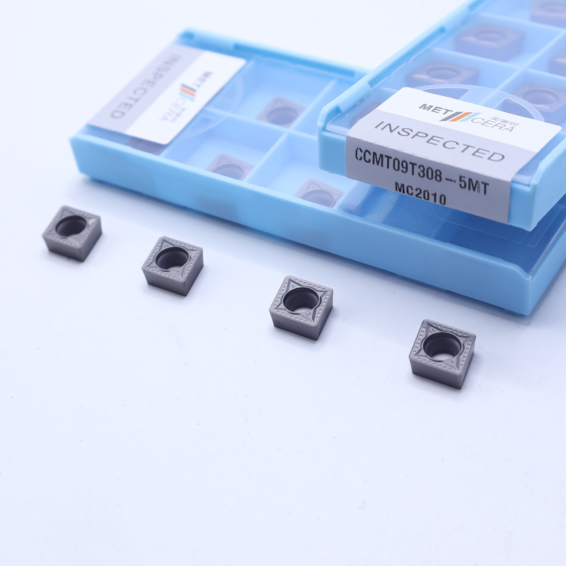 CCMT06 CCMT09 5MT yarı bitmiş çip kırıcıları ile pozitif CNC dönüştürme yerleştirmeleri, Cermet dönüştürme yerleştirmesi