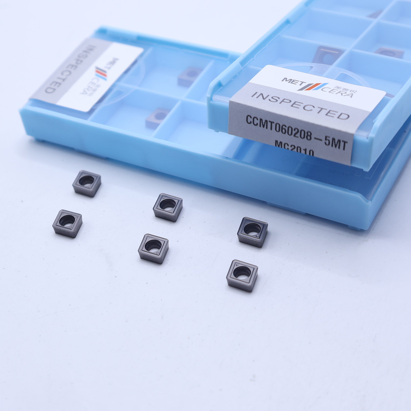 CCMT06 CCMT09 5MT yarı bitmiş çip kırıcıları ile pozitif CNC dönüştürme yerleştirmeleri, Cermet dönüştürme yerleştirmesi