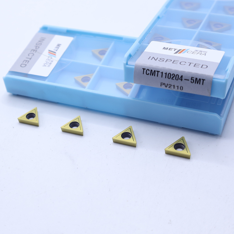 TCMT11 TCMT16 Pozitif CNC Dönüştürme Girişleri, 5MT Yarı-Dönüştürme Çip Çakıcıları, Cermet Dönüştürme Girişleri