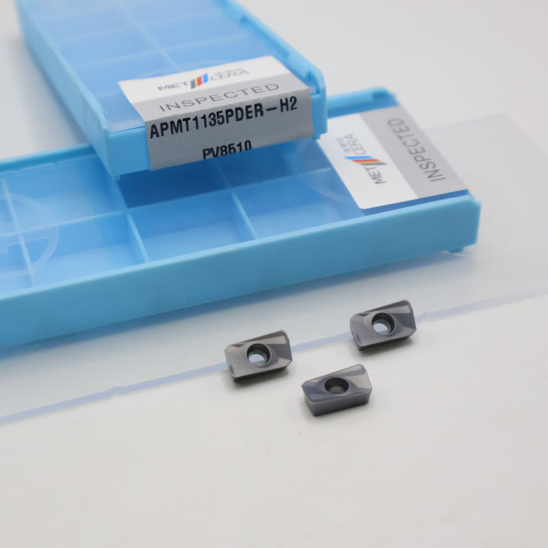 90 Derece Karbür Freze Uçları APMT1135PDER-H2 Yüzey Frezeleme Kanal Açma Frezeleme Karbür Uçlar Değiştirilebilir Kesici Takımlar