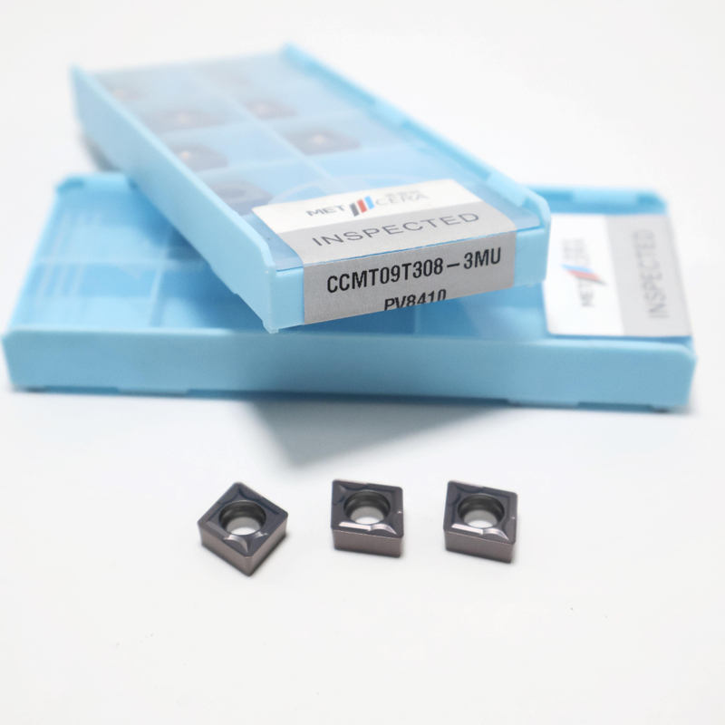 CCMT0602 CCMT09T3 CCMT1204 Çelik, Paslanmaz Çelik için Karbür Torna Uçları, 3MU talaş kırıcıda PVD Kaplamalı Uç