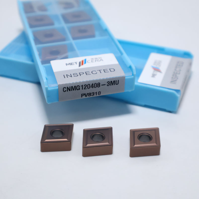 PV8310 Sınıf CNMG120404 CNMG120408 Çelik ve paslanmaz çelik için karbid dönüştürme eklemeleri 3MU çip kırıcıda negatif eklem