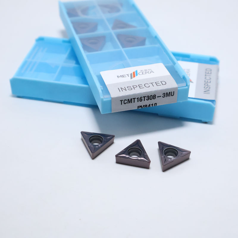 TCMT0902 TCMT1102 TCMT16T3 3MU çip kırıcıda çelik paslanmaz çelik için 60° üçgen karbid dönüştürme yerleştirmeleri